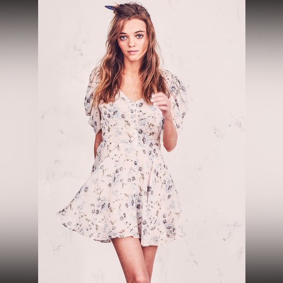 NWT LoveShackFancy Cora Floral Mini Dress